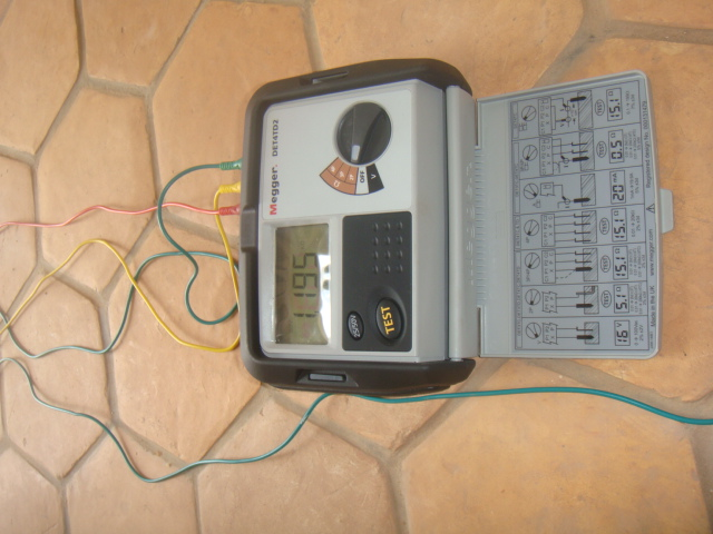 Earthing measurement device — Ohm meter